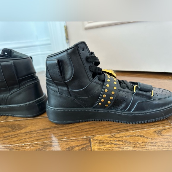 Black Leather Versace Sneakers - Picture 4 of 11